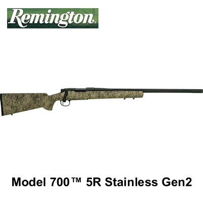 Remington Model 700 5-R Stainless Steel Bolt Action 6.5mm Creedmoor Rifle 24" Barrel .