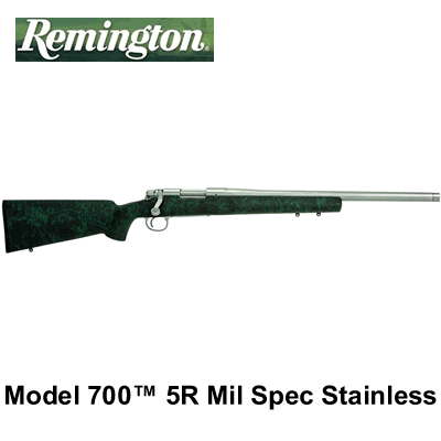 Remington Model 700 5-R Mil Spec Stainless Steel Bolt Action .223 Rem Rifle 20" Barrel .