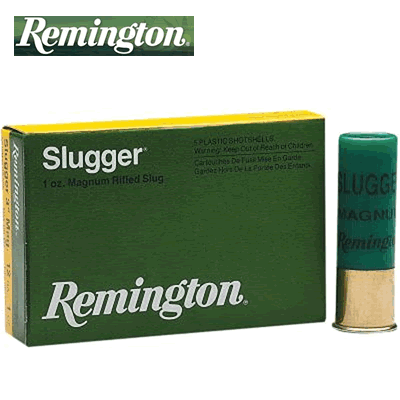 Remington - Slugger Rifled Slug - 12ga-SLUG/1oz - Plastic (Box of 5)