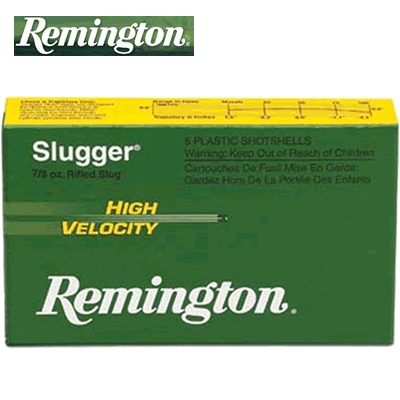 Remington - Slugger Rifled Slug - 12ga-SLUG/7/8oz - Plastic (Box of 5)