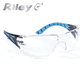 Riley - Stream (Blue Frame) Clear Lense Performance Safety Glasses