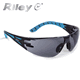Riley - Stream (Blue Frame) Grey Lense Performance Safety Glasses