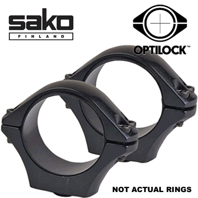 Sako - Sako/Tikka Rings - Blue, 30mm Extra Low