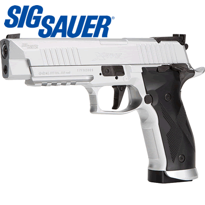 Sig Sauer X-Five Silver Blowback .177 Air Pistol 4.5" Barrel 798681583591