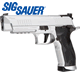 Sig Sauer X-Five Silver Blowback .177 Air Pistol 4.5" Barrel 798681583591