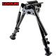 Logun - Pro-Tilt Bipod 6"-9" with Swivel Style Adjustment and Noise Reducing Spring Covers