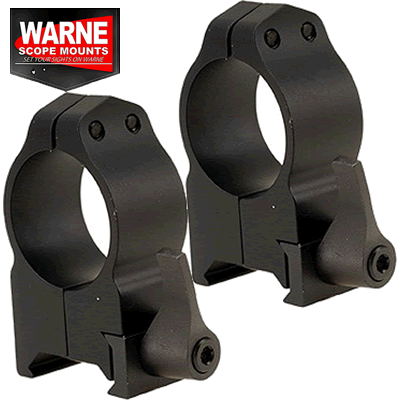 Warne - Maxima 1" Matte QD High Rings