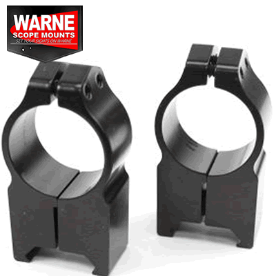 Warne - Maxima 1" Matte Extra High Rings