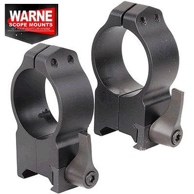 Warne - Maxima 30mm Matte QD Extra High Rings