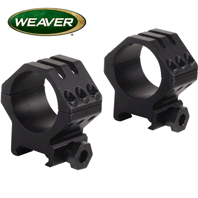 Weaver - 6 Hole Tactical Rings 30mm Low Matte