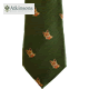 Atkinsons - Wool Tie - Fox Head on Green